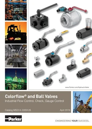 Parker Ball Valves & Flow Controls Parker Ball Valves & Flow Controls Catalog Cover