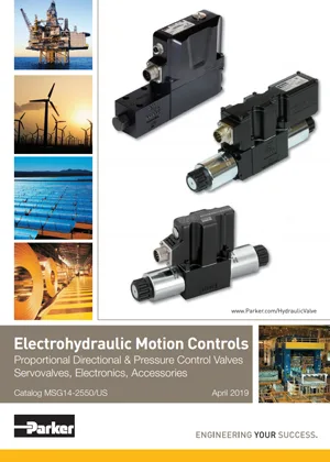 Parker Electrohydraulic Motion Controls Parker Industrial Electrohydraulic Motion Controls Catalog Cover