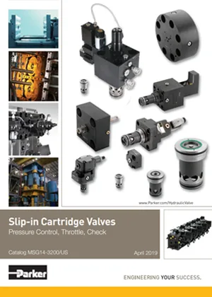 Parker Slip-in Cartridge Valves Parker Slip-in Cartridge Valves Catalog Cover