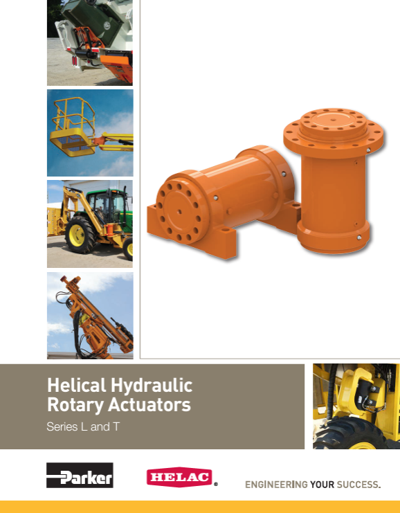 Parker Helical Hydraulic Rotary Actuators Parker Helical Hydraulic Rotary Actuators Catalog Cover