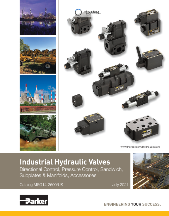 Parker Industrial Hydraulic Valves Parker Industrial Hydraulic Valves Catalog Cover