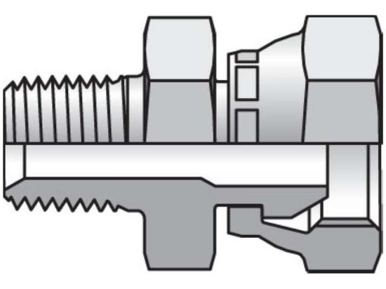 Picture of Pipe Swivel Straight 0107 - 0107-16-16 BP