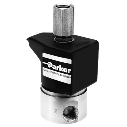 Picture of Parker 3-Way Normally Closed, 1/4" NPT General Purpose Solenoid Valves - 04F30C3104AAF4C01
