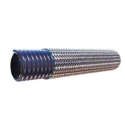Picture of Convoluted PTFE Hose with 304 Stainless Steel Braid - SCW/SCB - 08-SCB