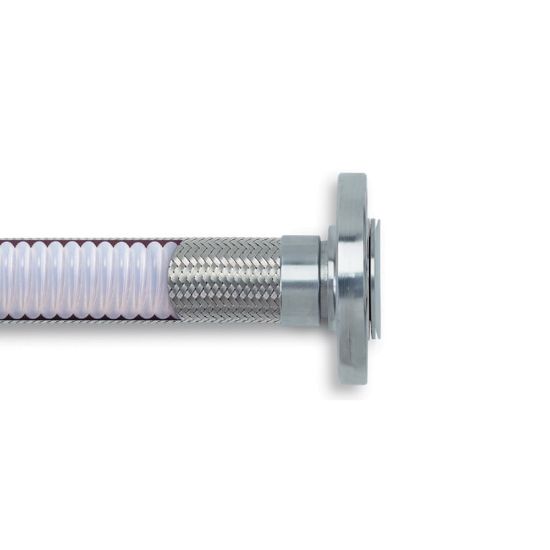 Picture of Convoluted PTFE Hose with 304 Stainless Steel Braid - SCW/SCB - 12-SCW