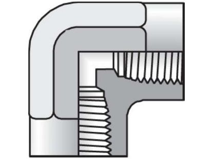 Picture of Pipe & Port 90° Elbow DD - 1 1/2 DD-S BP