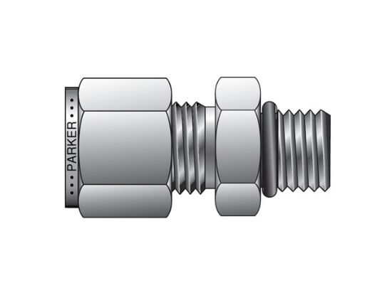 Picture of CPI Inch Tube Male Connector to SAE Straight Thread - ZHBA - 1-2 ZHBA-SS