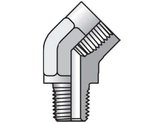 Picture of Pipe & Port 45° Elbow CD45 - 1/2 CD45-S BP