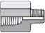 Picture of Pipe & Port Reducer, Expander, Conversion FG - 3/8 FG-B BP