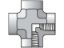 Picture of Pipe & Port Cross KMMOO - 1/4 KMMOO-B BP