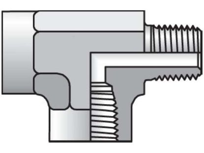 Picture of Pipe & Port Tee MRO - 1/2 MRO-B BP