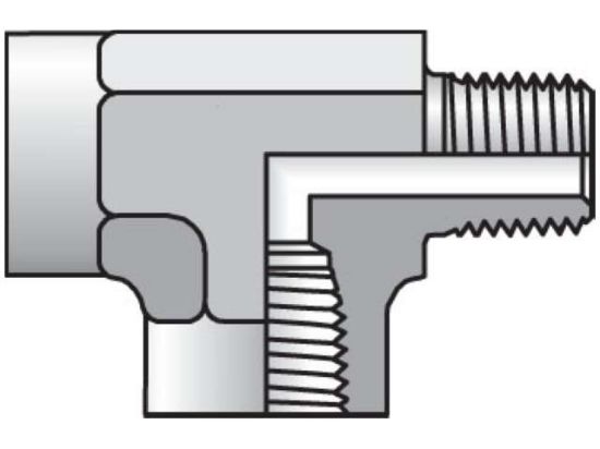 Picture of Pipe & Port Tee MRO - 1/8 MRO-B BP
