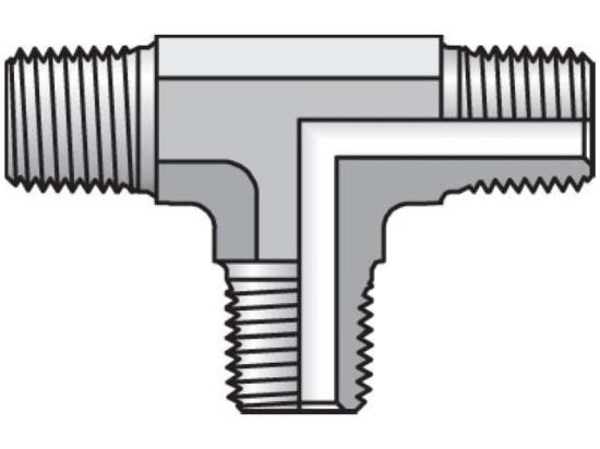 Picture of Pipe & Port Tee RRS - 3/8 RRS-B BP