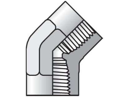 Picture of Pipe & Port 45° Elbow DD45 - 1/4 DD45-S BP