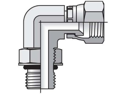 Picture of Triple-Lok 37° 90° Elbow AOEX6 - 10 AOEX6-S FKM