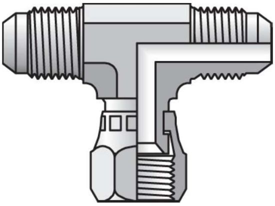 Picture of Triple-Lok 37° Tee S6X - 6 S6BX-S