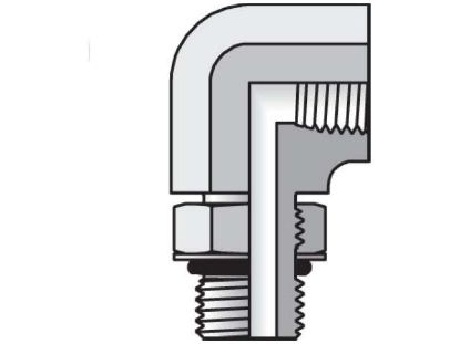 Picture of Pipe & Port 90° Elbow AOEG - 6-1/4 AOEG-S V0894