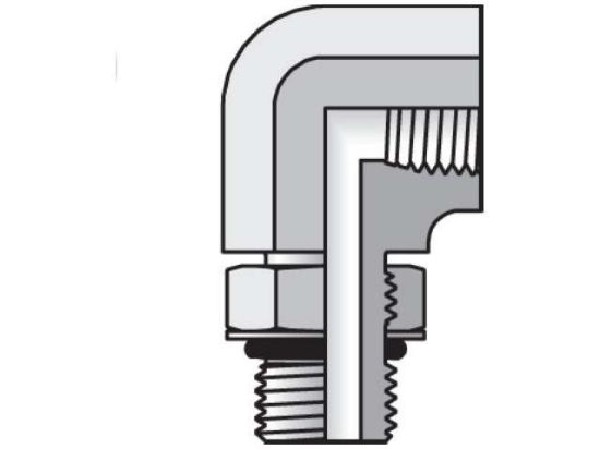 Picture of Pipe & Port 90° Elbow AOEG - 6-1/4 AOEG-S V0894