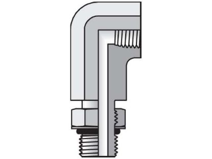 Picture of Pipe & Port 90° Elbow AOE4G - 10-1/2 AOE4G-S BP