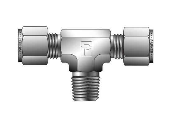 Picture of CPI Inch Tube NPT Male Tee - SBZ - 2-2-2 SBZ-S