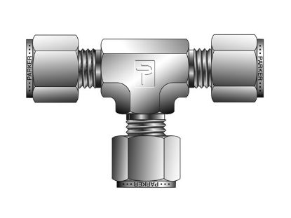 Picture of CPI Inch Tube Union Tee - JBZ - 10-10-10 JBZ-B