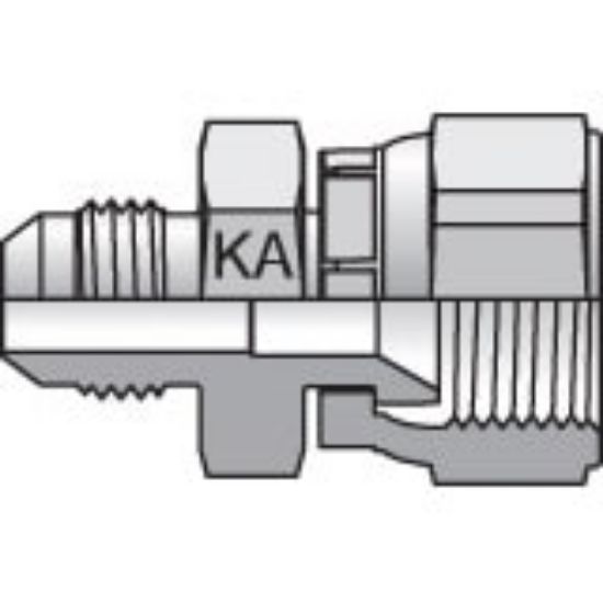 Picture of Komatsu 30° Flare, Metric Thread Adapters - 4-4XHMKA6S
