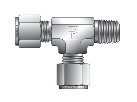 Picture for category CPI Inch Tube NPT Male Tee - RBZ