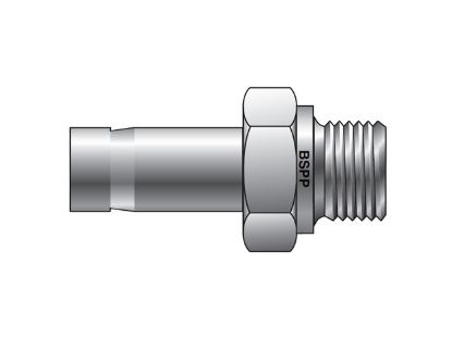 Picture of CPI Inch Tube BSPP Tube End Male Adapter - R T2HF - 10-8R T2HF-B