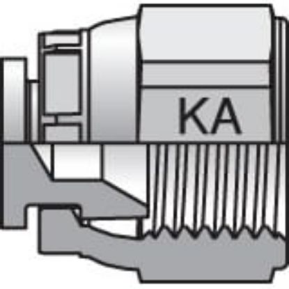Picture of Komatsu 30° Flare, Metric Thread Adapters - 10FNMKAS