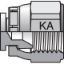 Picture of Komatsu 30° Flare, Metric Thread Adapters - 12FNMKAS
