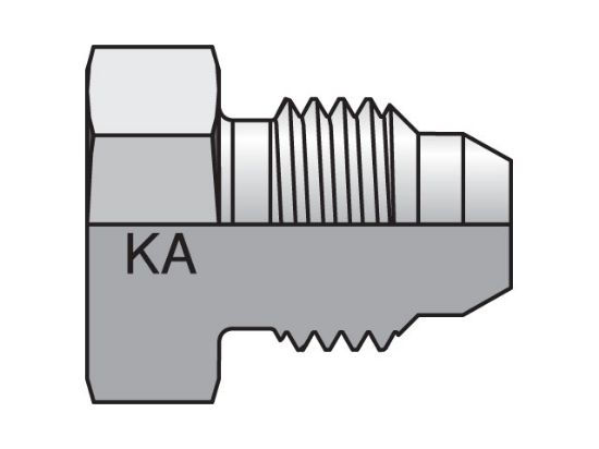 Picture of Komatsu® 30° Flare Metric Thread PNMKA - 10PNMKAS