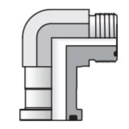 Picture of O-ring Face Seal, 37° Flare and Flareless Code 61 and 62 Flange Adapters - 12 LOEQ1-S