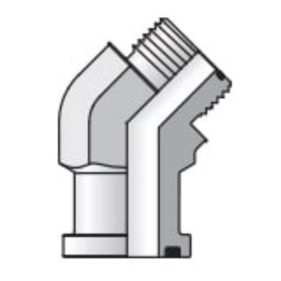 Picture of O-ring Face Seal, 37° Flare and Flareless Code 61 and 62 Flange Adapters - 20 LOVQ2-S