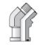 Picture of O-ring Face Seal, 37° Flare and Flareless Code 61 and 62 Flange Adapters - 20 LOVQ2-S