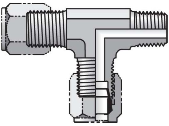 Picture of Ferulok Tee RBU - 12 RU-S