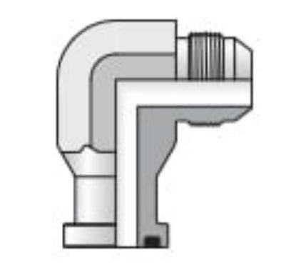 Picture of O-ring Face Seal, 37° Flare and Flareless Code 61 and 62 Flange Adapters - 12 XEQ1-S