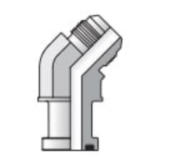 Picture of O-ring Face Seal, 37° Flare and Flareless Code 61 and 62 Flange Adapters - 16 XVQ1-S