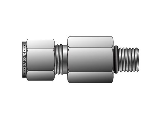 Picture of A-LOK Inch Tube Long Male Connector SAE/MS Straight Thread - ZH3LA - 4-4 ZH3LA-B