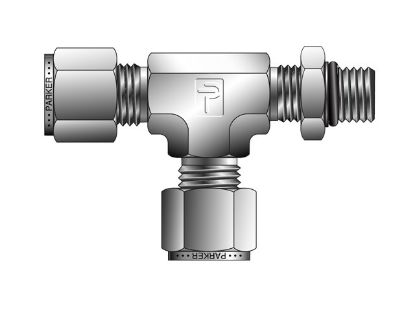 Picture of CPI Inch Tube Male Tee SAE Straight Thread - R5BZ - 12-12-12 R5BZ-B