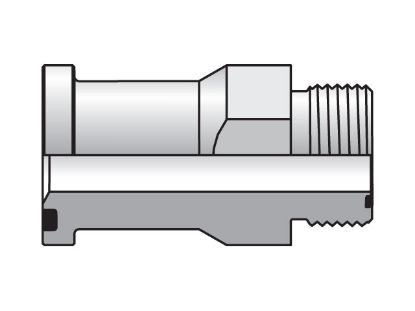 Picture of Seal-Lok Flange Straight Flange Adapter LOHQ2 - 16 LOHQ2-S FKM