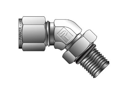 Picture of A-LOK Inch Tube 45° Male Elbow SAE/MS Straight Thread - M5VEL - 16M5VEL16-316