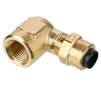 Picture of Brass Compression Fittings for Thermoplastic and Soft Metal Tubing - Poly-Tite. - 170P-4-2
