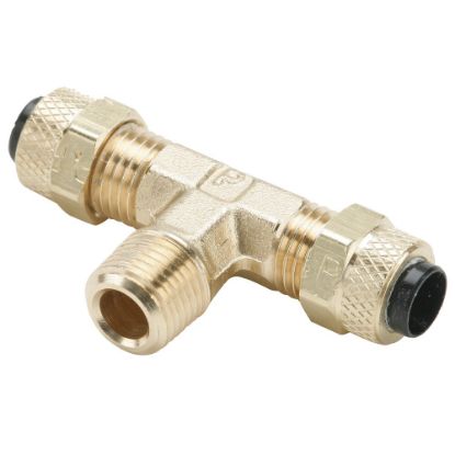 Picture of Brass Compression Fittings for Thermoplastic and Soft Metal Tubing - Poly-Tite. - 172P-4-2