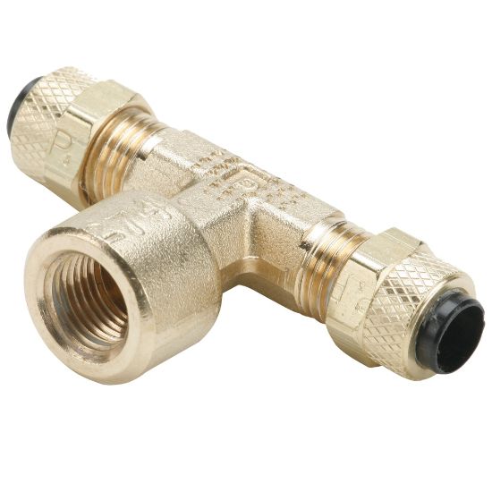 Picture of Brass Compression Fittings for Thermoplastic and Soft Metal Tubing - Poly-Tite. - 177P-4-6
