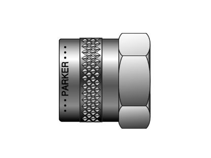 Picture of CPI/A-LOK Inch Knruled Tube Nut - BZP - 3 BZP-B