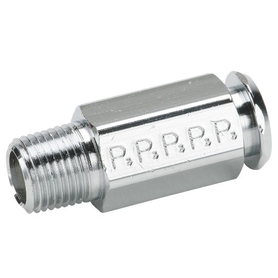 Picture of Chrome plated brass couplers for thermoplastic and soft metal tubing, Poly-tite - 391P-4-2