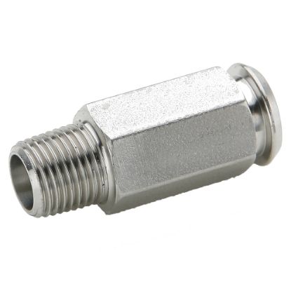 Picture of Chrome plated brass couplers for thermoplastic and soft metal tubing, Poly-tite - 391PSS-4-2