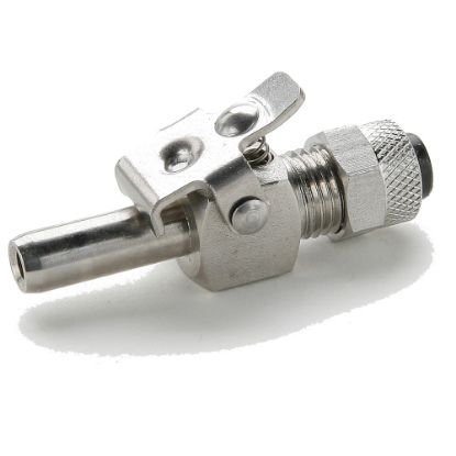 Picture of Chrome plated brass couplers for thermoplastic and soft metal tubing, Poly-tite - 393PSS-4-4