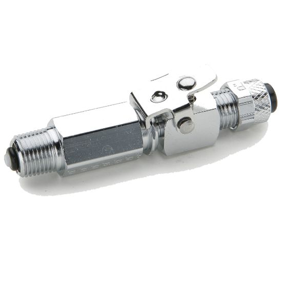 Picture of Chrome plated brass couplers for thermoplastic and soft metal tubing, Poly-tite - 398P-4-4