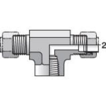 Picture of Intrulok® Brass Flareless Bite Type Fittings - 4-4-4 OBI2-B